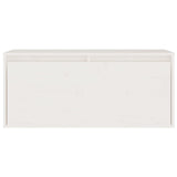 NNEVL TV Cabinets 3 pcs White Solid Wood Pine