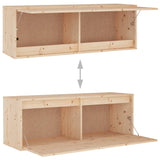 NNEVL TV Cabinets 3 pcs Solid Wood Pine