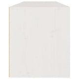 NNEVL TV Cabinets 3 pcs White Solid Wood Pine