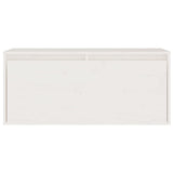 NNEVL TV Cabinets 4 pcs White Solid Wood Pine