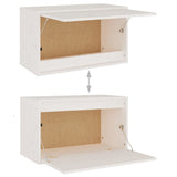 NNEVL TV Cabinets 4 pcs White Solid Wood Pine