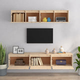 NNEVL TV Cabinets 5 pcs Solid Wood Pine