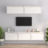 NNEVL TV Cabinets 5 pcs White Solid Wood Pine