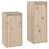 NNEVL TV Cabinets 2 pcs Solid Wood Pine