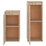 NNEVL TV Cabinets 2 pcs Solid Wood Pine