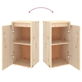 NNEVL TV Cabinets 2 pcs Solid Wood Pine