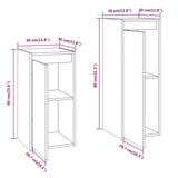 NNEVL TV Cabinets 2 pcs Solid Wood Pine