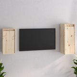 NNEVL TV Cabinets 2 pcs Solid Wood Pine