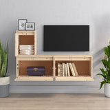 NNEVL TV Cabinets 3 pcs Solid Wood Pine
