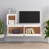 NNEVL TV Cabinets 3 pcs White Solid Wood Pine
