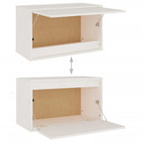 NNEVL TV Cabinets 6 pcs White Solid Wood Pine