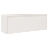 NNEVL TV Cabinets 6 pcs White Solid Wood Pine