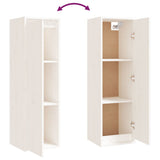NNEVL TV Cabinets 8 pcs White Solid Wood Pine
