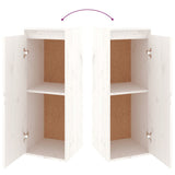 NNEVL TV Cabinets 6 pcs White Solid Wood Pine