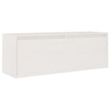 NNEVL TV Cabinets 5 pcs White Solid Wood Pine