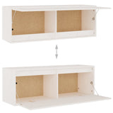 NNEVL TV Cabinets 5 pcs White Solid Wood Pine