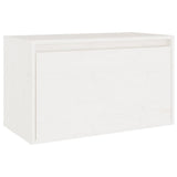 NNEVL TV Cabinets 7 pcs White Solid Wood Pine