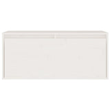 NNEVL TV Cabinets 6 pcs White Solid Wood Pine