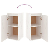 NNEVL TV Cabinets 6 pcs White Solid Wood Pine