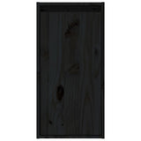 NNEVL TV Cabinets 6 pcs Black Solid Wood Pine