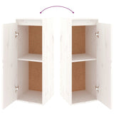 NNEVL TV Cabinets 5 pcs White Solid Wood Pine