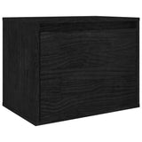 NNEVL TV Cabinets 6 pcs Black Solid Wood Pine