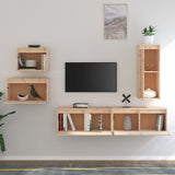NNEVL TV Cabinets 5 pcs Solid Wood Pine
