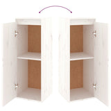 NNEVL TV Cabinets 5 pcs White Solid Wood Pine