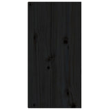NNEVL TV Cabinets 6 pcs Black Solid Wood Pine