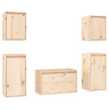 NNEVL TV Cabinets 5 pcs Solid Wood Pine