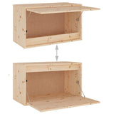 NNEVL TV Cabinets 3 pcs Solid Wood Pine