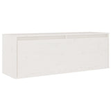 NNEVL TV Cabinets 3 pcs White Solid Wood Pine