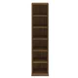 NNEVL CD Cabinet Brown Oak 21x20x88 cm Engineered Wood