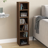 NNEVL CD Cabinet Brown Oak 21x20x88 cm Engineered Wood