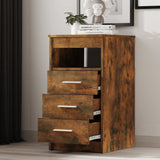 NNEVL Drawer Cabinet Smoked Oak 40x50x76 cm Engineered Wood