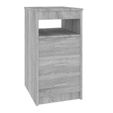 NNEVL Drawer Cabinet Grey Sonoma 40x50x76 cm Engineered Wood