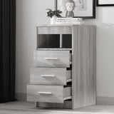 NNEVL Drawer Cabinet Grey Sonoma 40x50x76 cm Engineered Wood