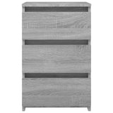 NNEVL Bed Cabinets 2 pcs  Grey Sonoma 40x35x62.5 cm Engineered Wood