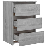 NNEVL Bed Cabinets 2 pcs  Grey Sonoma 40x35x62.5 cm Engineered Wood