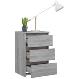 NNEVL Bed Cabinets 2 pcs  Grey Sonoma 40x35x62.5 cm Engineered Wood