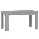NNEVL Dining Table Grey Sonoma 140x74.5x76 cm Engineered Wood