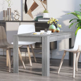 NNEVL Dining Table Grey Sonoma 140x74.5x76 cm Engineered Wood