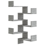 NNEVL Wall Corner Shelves 2 pcs Grey Sonoma 40x40x50 cm Engineered Wood
