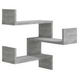 NNEVL Wall Corner Shelves 2 pcs Grey Sonoma 40x40x50 cm Engineered Wood