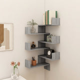 NNEVL Wall Corner Shelves 2 pcs Grey Sonoma 40x40x50 cm Engineered Wood