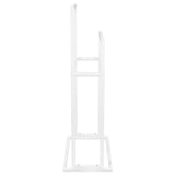 NNEVL Freestanding Towel Rack White 48x24x78.5 cm Iron