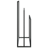 NNEVL Freestanding Towel Rack Black 48x24x79 cm Iron