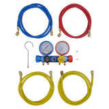 NNEVL Vacuum Pump with 4-way Manifold Gauge Set for Air Conditioning