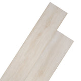 NNEVL Self-adhesive PVC Flooring Planks 2.51 m² 2mm Oak Classic White