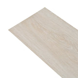 NNEVL Self-adhesive PVC Flooring Planks 2.51 m² 2mm Oak Classic White